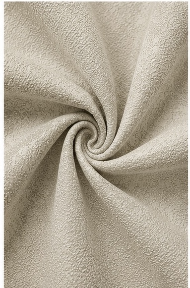 Beige Abstract Soft Texture Jacquard Curtain Fabric - Image 2