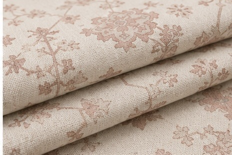 Geometric Floral Curtain Fabric - Image 6