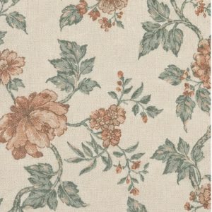 Soft Floral Vine Curtain Fabric
