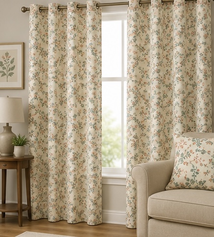 Botanical Vine Curtain Fabric - Image 6