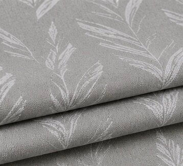 Textured Leaf Motif Curtain Fabric - Image 2