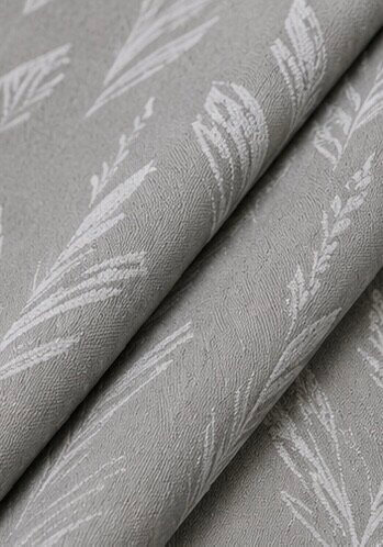 Textured Leaf Motif Curtain Fabric - Image 5
