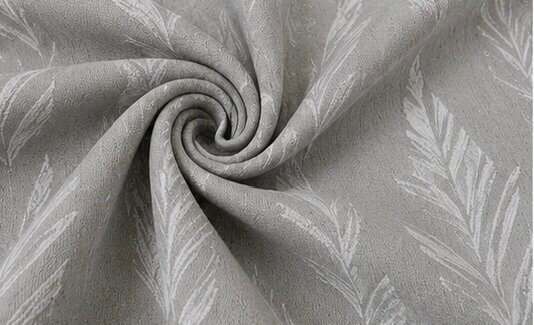 Textured Leaf Motif Curtain Fabric - Image 6