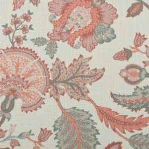 Vintage Floral Jacquard Curtain Fabric