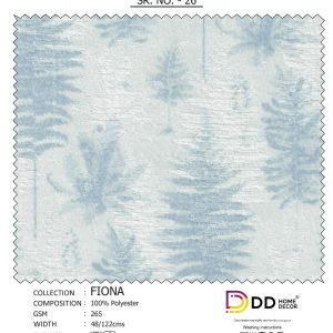 Fiona Fern Print Curtain Fabric